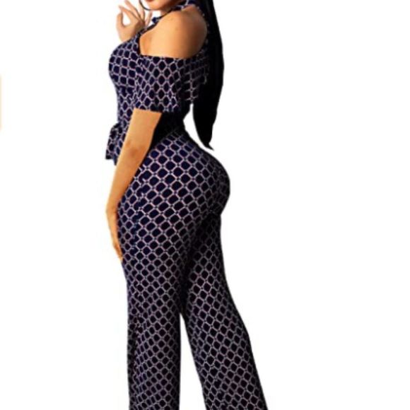Women's Elegant Straight Long Pants Jumpsuits - Picture 2 of 9